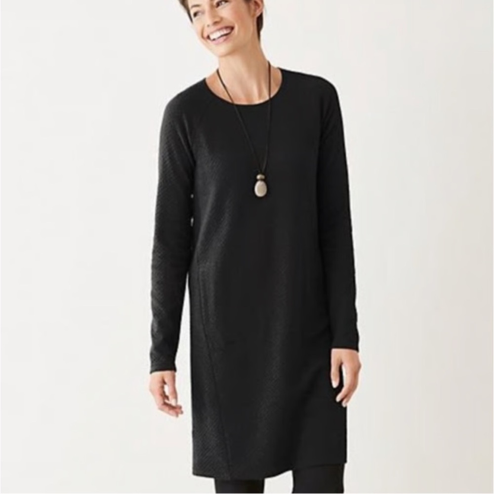 J Jill pure Jill dark grey sweatshirt dress with pockets size medium